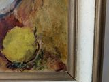 an image of a painting of a bowl of fruit on a table