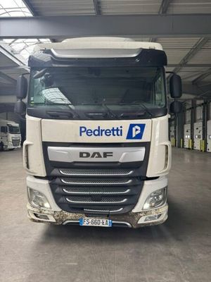 a picture of a truck parked in a garage