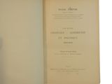 an open book with a black and white image of the title of a poem