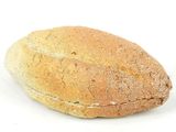 a loaf of bread that is sitting on a white surface