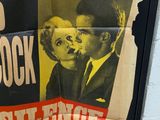 a poster of a man kissing a woman on the cheek