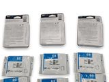 six packages of hp ink cartridges are sitting on a white surface