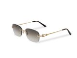 une paire de lunettes de soleil sur fond blanc