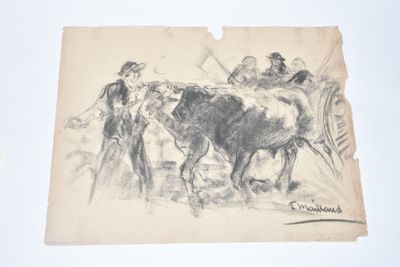 Fernand MAILLAUD (1862-1948). La charrette. - Photo 1