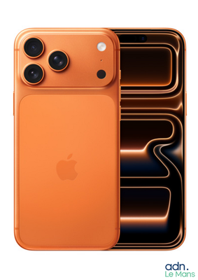 une image représentant un iPhone orange muni d'un appareil photo