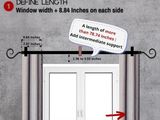 a diagram of how to measure the length of a window