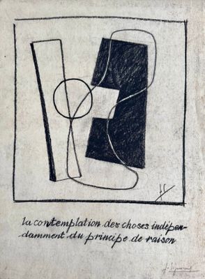 an image of a black and white drawing of a piece of art