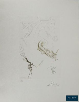 un dessin représentant un oiseau sur une feuille de papier