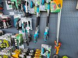 many tools on display in the store for sale