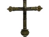 une image représentant une croix surmontée d'une statue