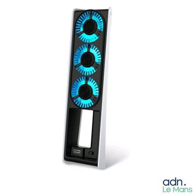 un ventilateur posé sur un pied