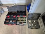 many tools in the case on the floor next to the door