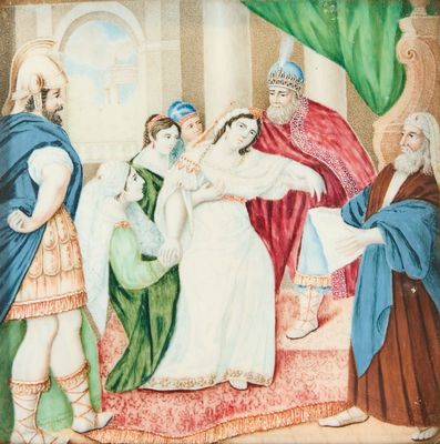 une image d'un tableau représentant un groupe de personnes