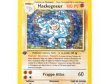 a close up of a pokemon card on a white surface