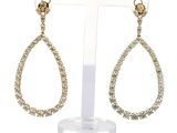 gros plan d'une paire de boucles d'oreilles sur un support