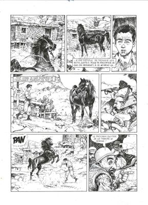 FAURE né en 1947. La piste cavalière.