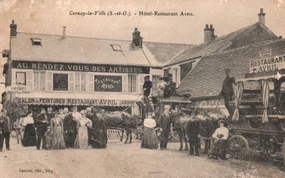 CPA : Cernay-la-Ville (S. et O.). Hôtel-Restaurant Avril