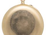 gold plated pocket watch on a white background with a white background