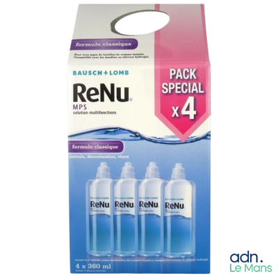 Renu, lot de 4 flacons de 4 ml