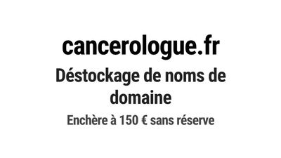 Nom de domaine cancerologue.fr.