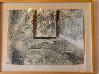 Rafael MAHDAVI (1946) composition mixte, signée en bas à dro…