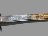 an image of a sword that is on display