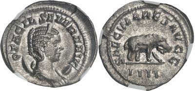 an image of a silver coin with an image of a man on it