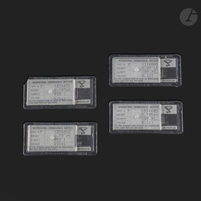 three clear plastic labels with a black background and a black background