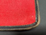 a close up of a piece of cloth on a table