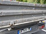 a close up of the back of a truck parked in a parking lot