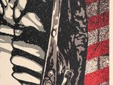 a black and white drawing of a skeleton holding a skateboard