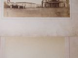 two old photos of a building with a dome on top of it