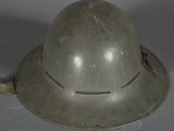 a helmet that is sitting on a table