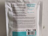 a close up of a bag of white powder on a table