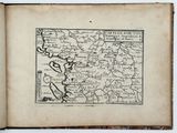 an old book with a drawing of a map on it