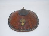 a small decorative object on a white surface