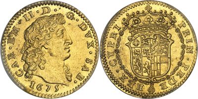 an image of a gold sovereign coin with a crown on it