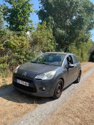 a car that is parked on the side of the road