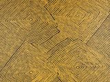 un gros plan sur une œuvre d'art ornée d'un motif
