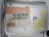 a picture of an old postcard and some postcards on the wall