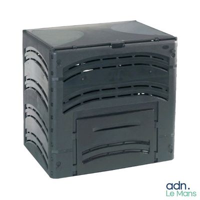 an image of a black plastic storage box