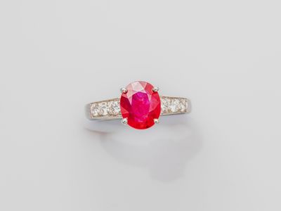 a ruby and diamond ring