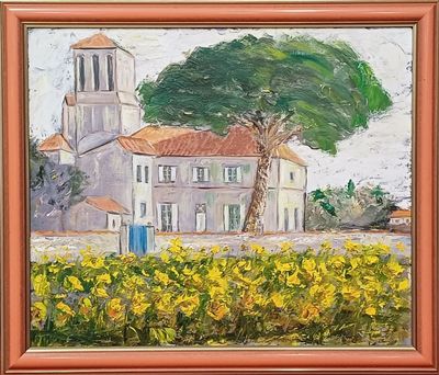 ECOLE MODERNE fin XXe siècle "Vue présumée de Notre-Dame de …