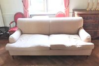 PAIRE DE CANAPES confortables de forme rectangulaire en toil… (photo 2)