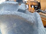 a close up of a large piece of concrete