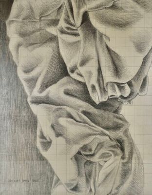 Jacques JOOS (1945-2021), "Triptyque sans titre - volet gauc…