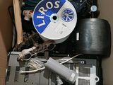 a box full of electronics and other items that are in it