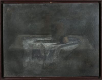 Gilbert PASTOR (1932-2015) Nature morte sur nappe blanche