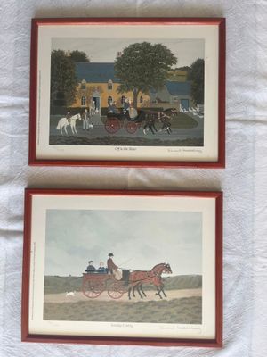 Paire de GRAVURES naïves