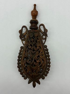 Flacon à vinaigrette/ parfum en bois de noix de coquilla à d…